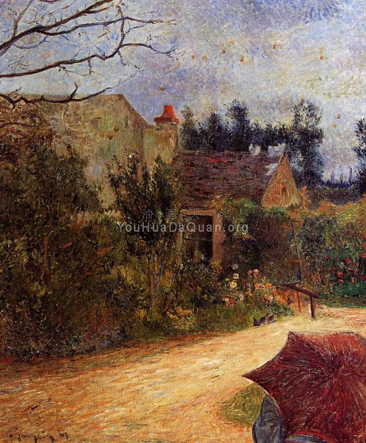 Pissarro's Garden, Quai du Pothuis, Pontoise - 保罗·高更
